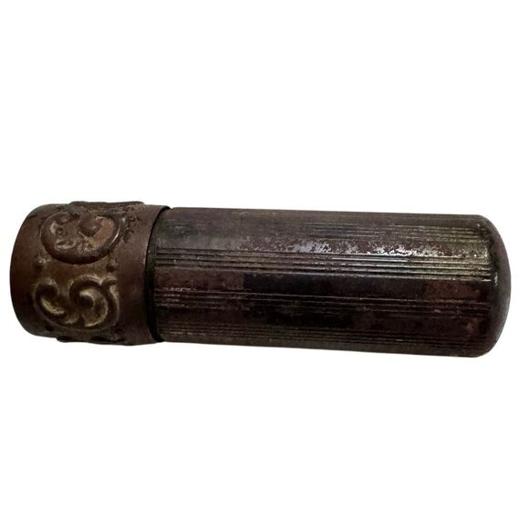 Vintage Metal Lipstick Tube/case Art Decco - Picture 1 of 6